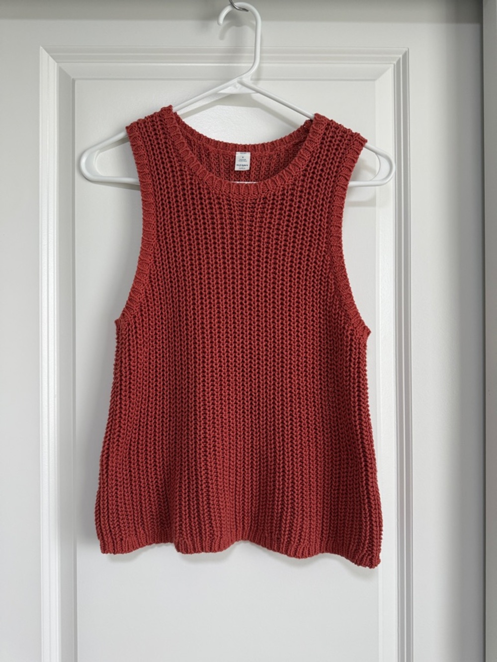 Old Navy Sleeveless Crewneck Knit Sweater Vest Cotton Womens S
